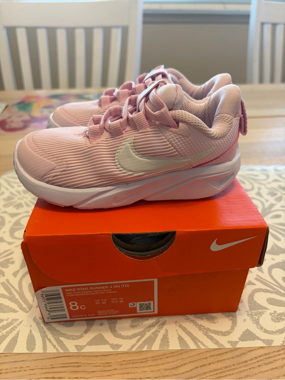 Nike Kids Pink Mesh Athletic Sneakers